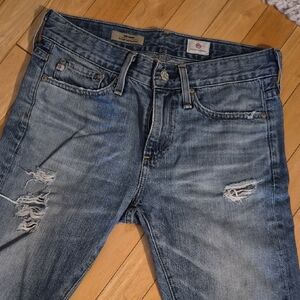 AG Adriano Goldschmied Blue Boyfriend Jeans